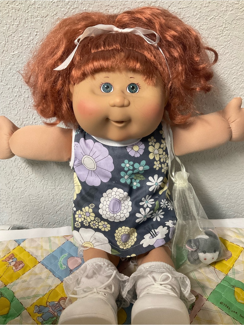 VTG Cabbage Patch Kid Hispanic Play Along Girl PA-7 Auburn Hair Gray Eyes 2004